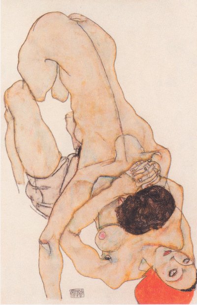 Lesbian Couple by Egon Schiele